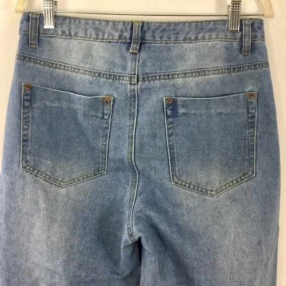 nasty Gal Distressed Mom Jeans Size 8 - Picture 6 of 8